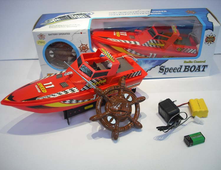 四通遥控赛艇包电(红色） 598-1A